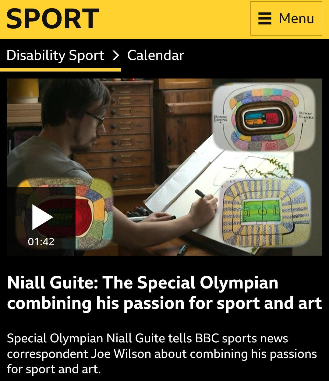 <h2> Niall Guite featured on the BBC </h2>