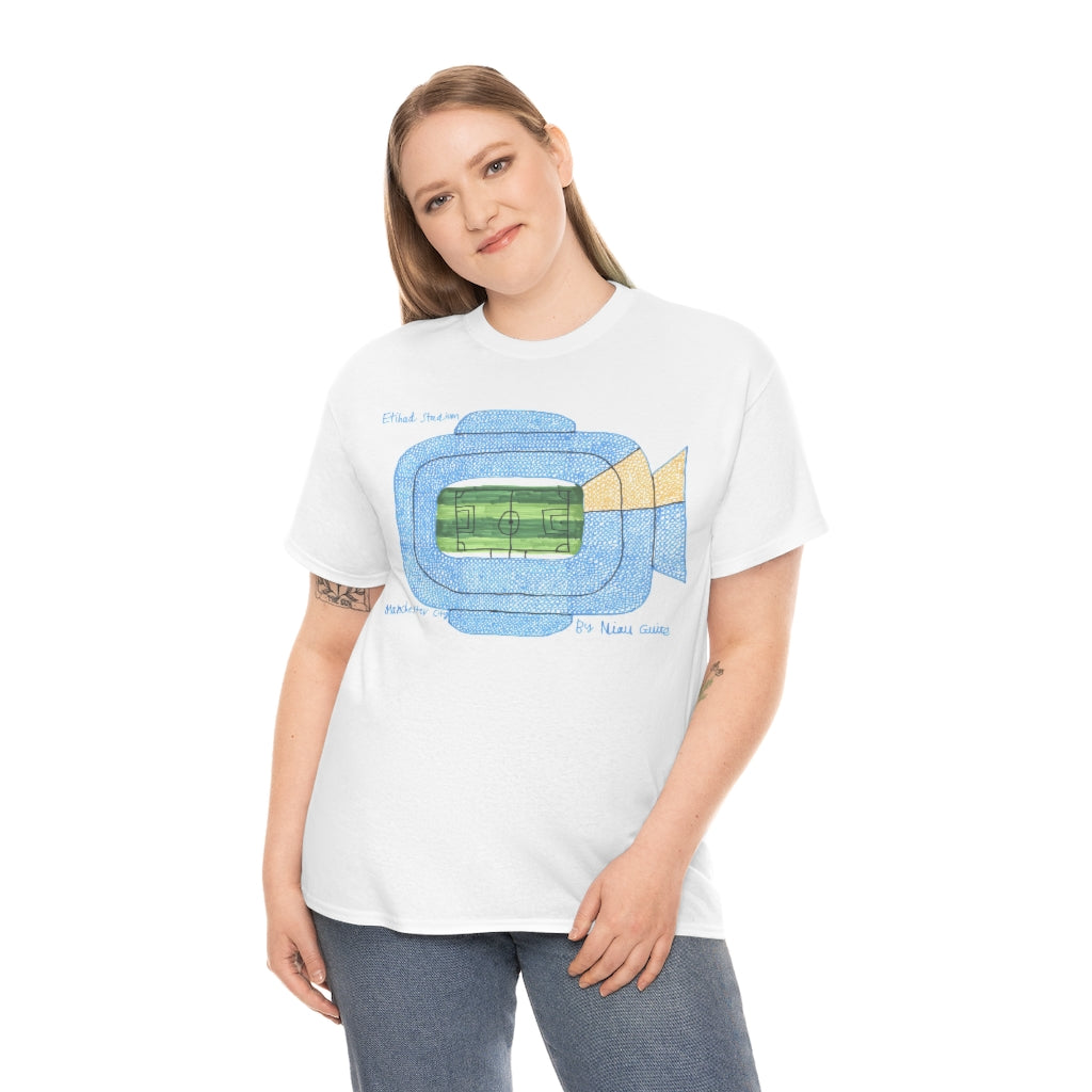 Manchester City - Etihad Stadium - Unisex Cotton T-Shirt