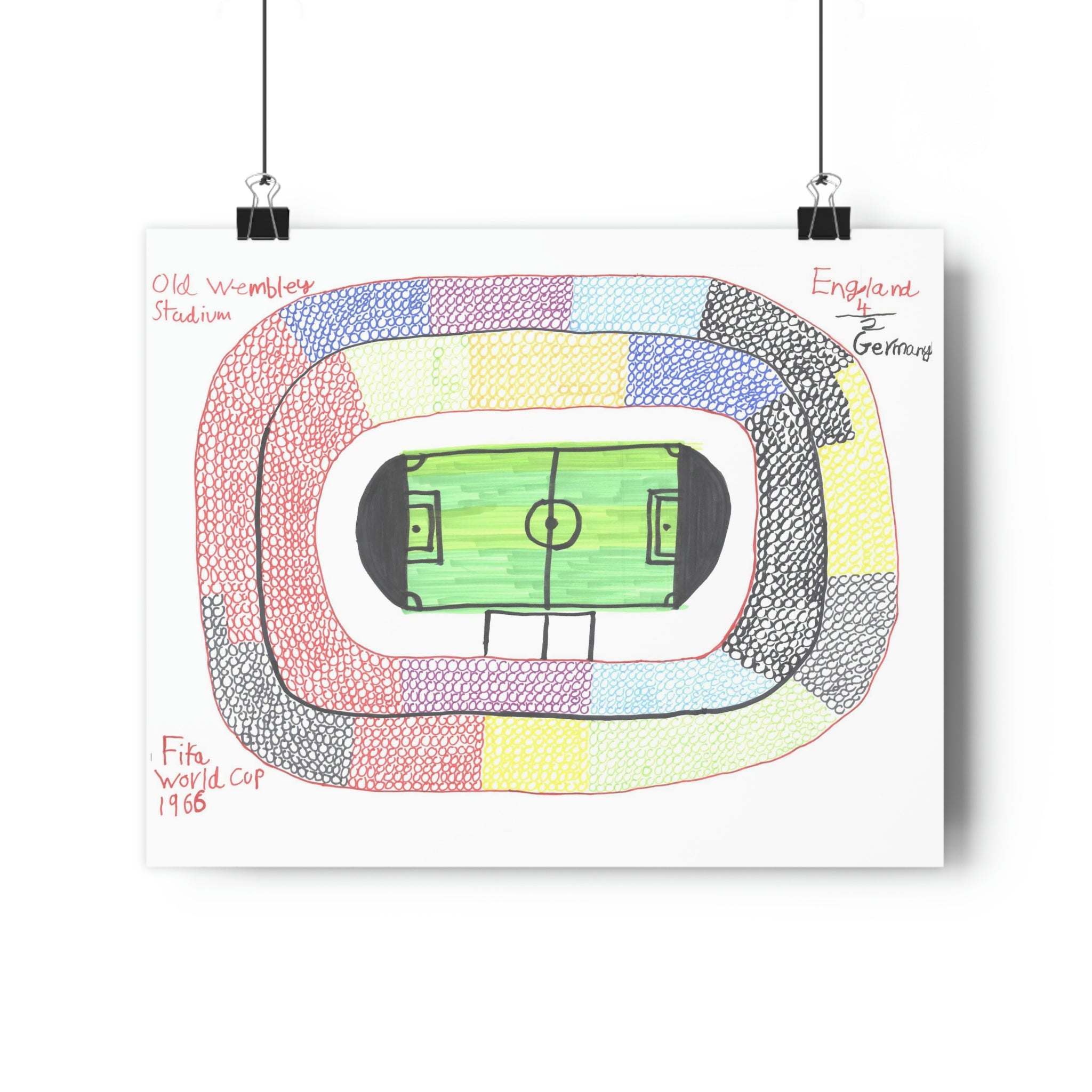 Wembley Stadium - 1966 World Cup Special - Print