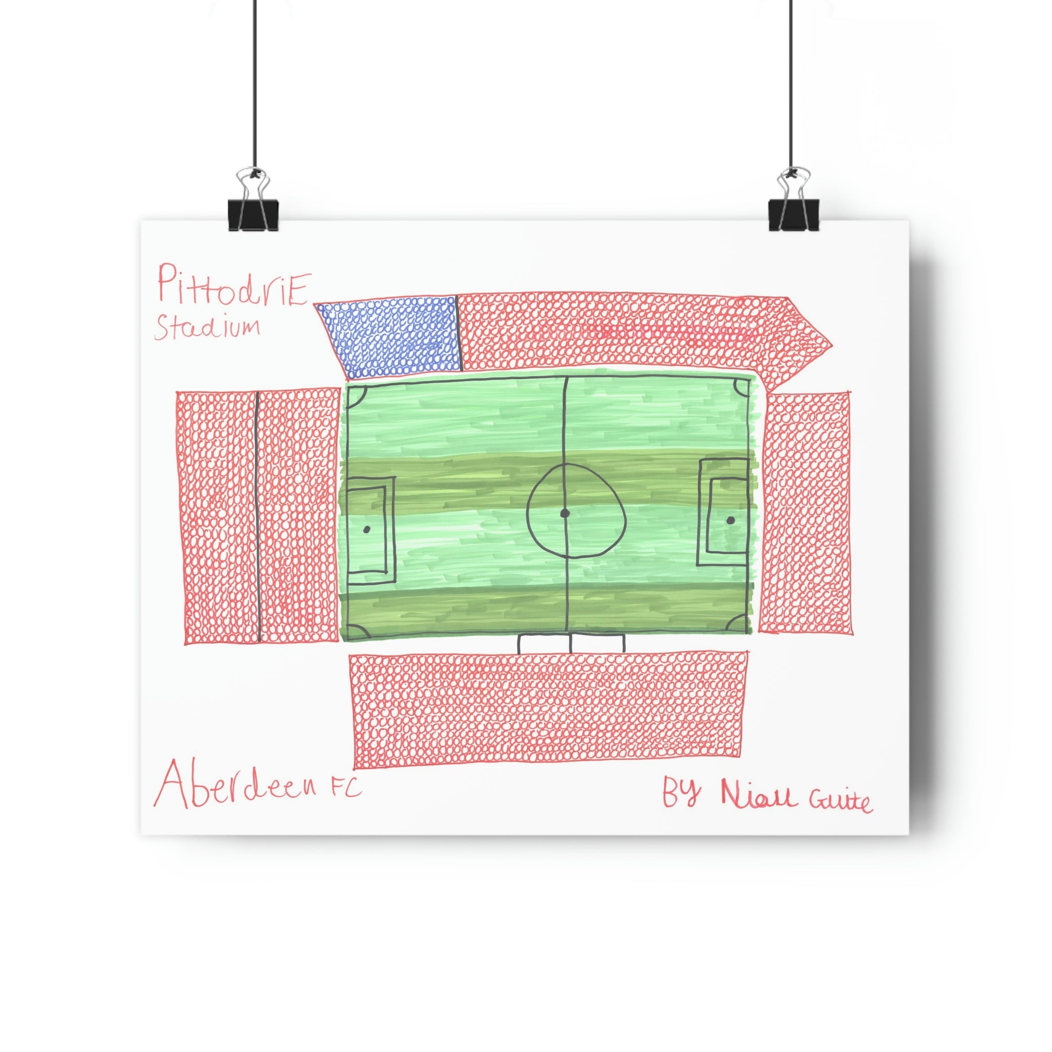 Aberdeen - Pittodrie Stadium - Print